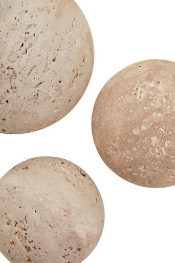 Tibor Travertine Set of 3 Deco Balls - Image 13