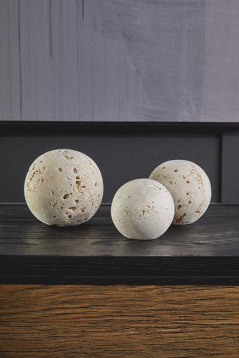 Tibor Travertine Set of 3 Deco Balls - Image 6