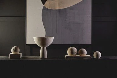 Tibor Travertine Set of 3 Deco Balls - Image 9