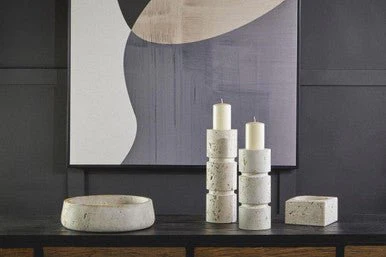 Tibor Travertine Small Candle Holder - Image 12