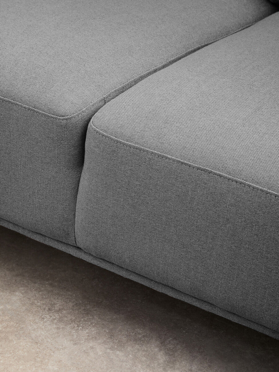 Toulon 3 Seat Grey Fabric Right Chaise Sofa - Image 13