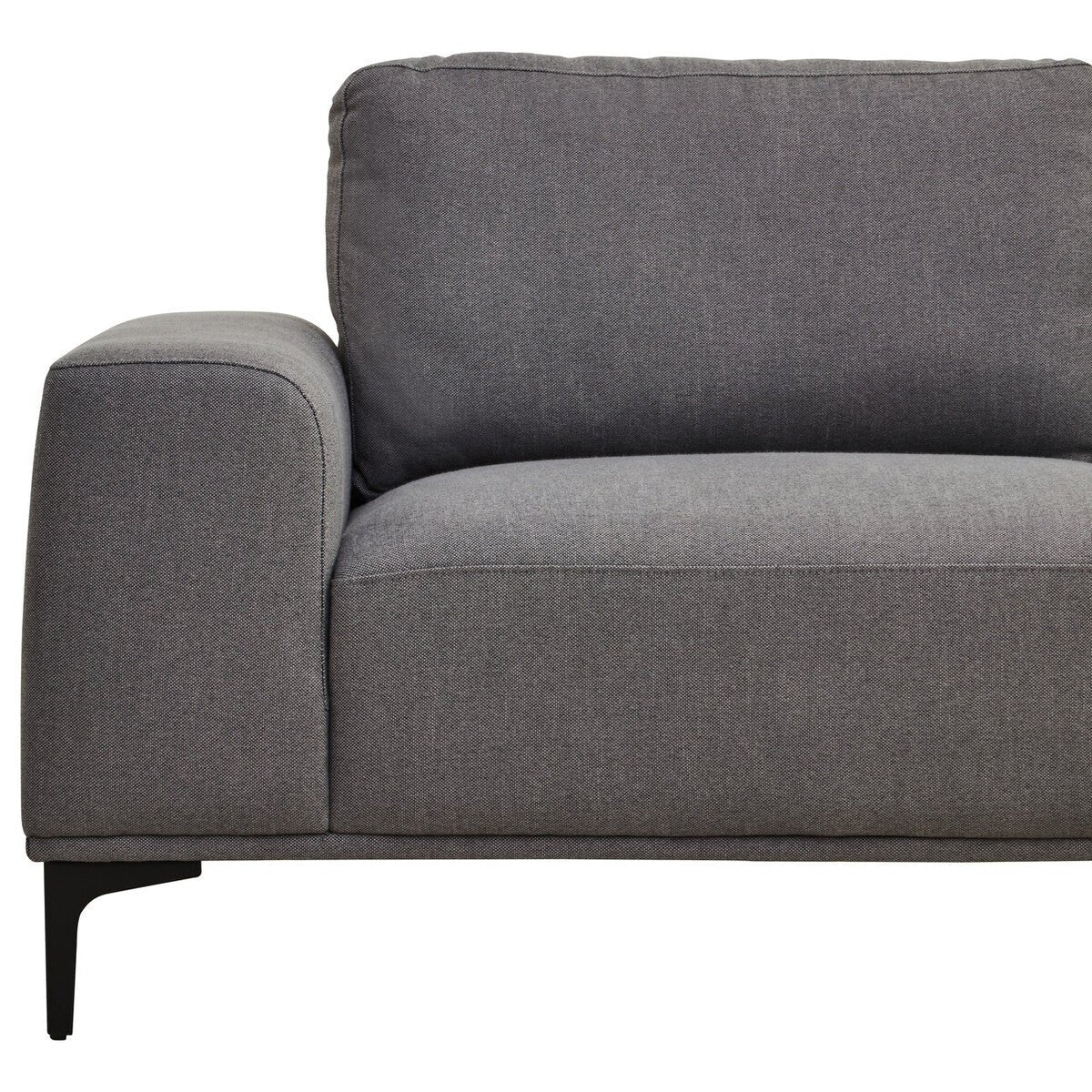Toulon 3 Seat Grey Fabric Right Chaise Sofa - Image 14