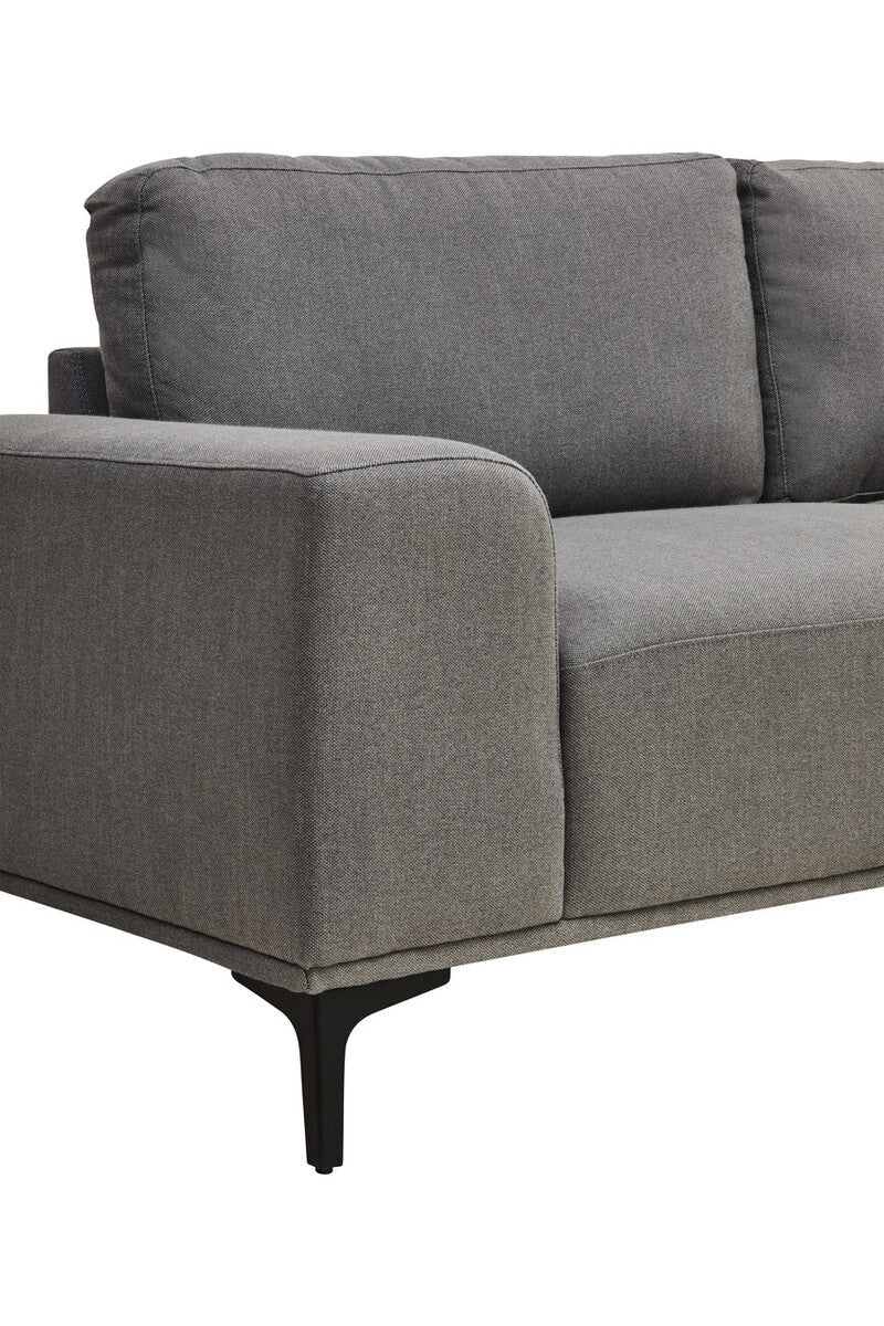 Toulon 3 Seat Grey Fabric Right Chaise Sofa - Image 15
