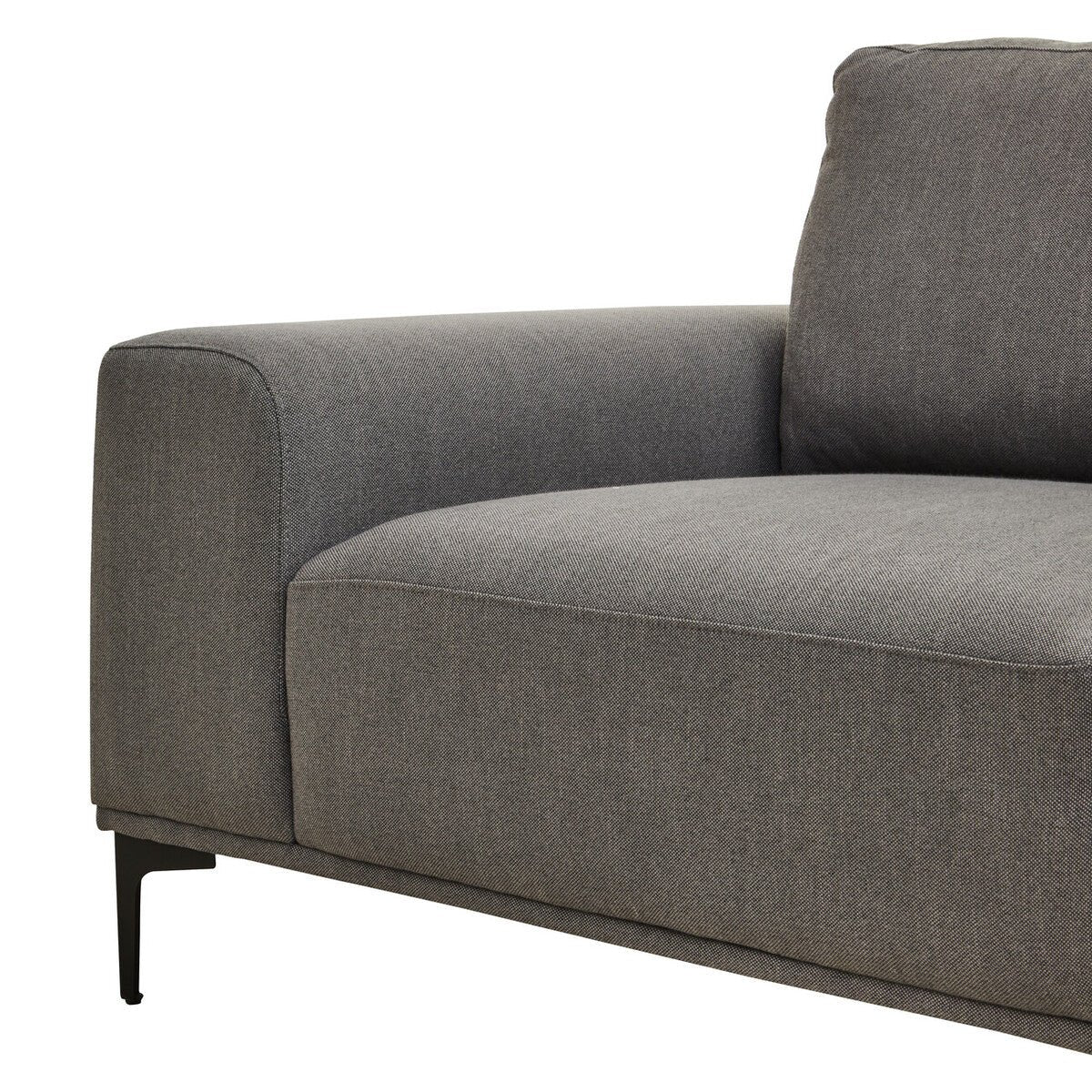 Toulon 3 Seat Grey Fabric Right Chaise Sofa - Image 16