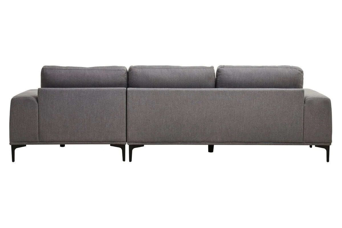 Toulon 3 Seat Grey Fabric Right Chaise Sofa - Image 8