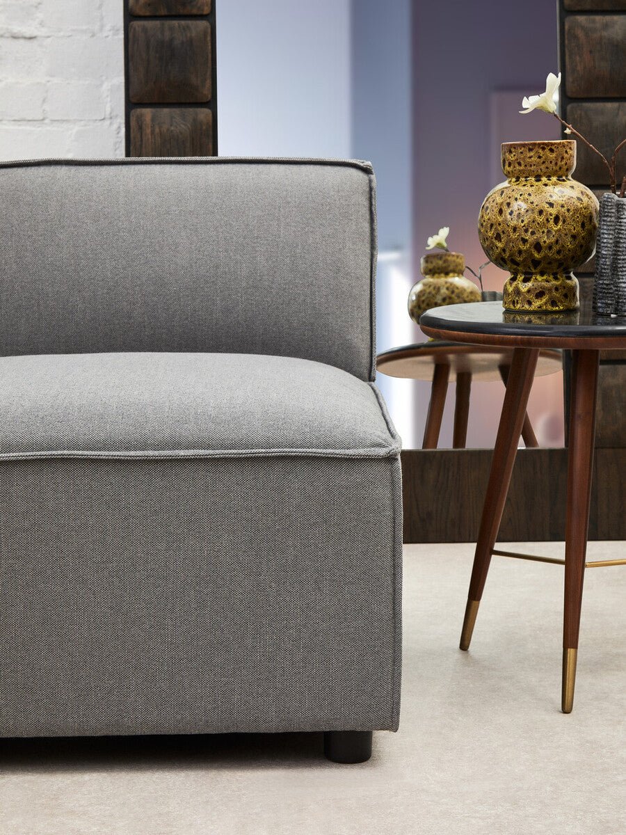 Toulouse Grey Fabric Armless Sofa - Image 21