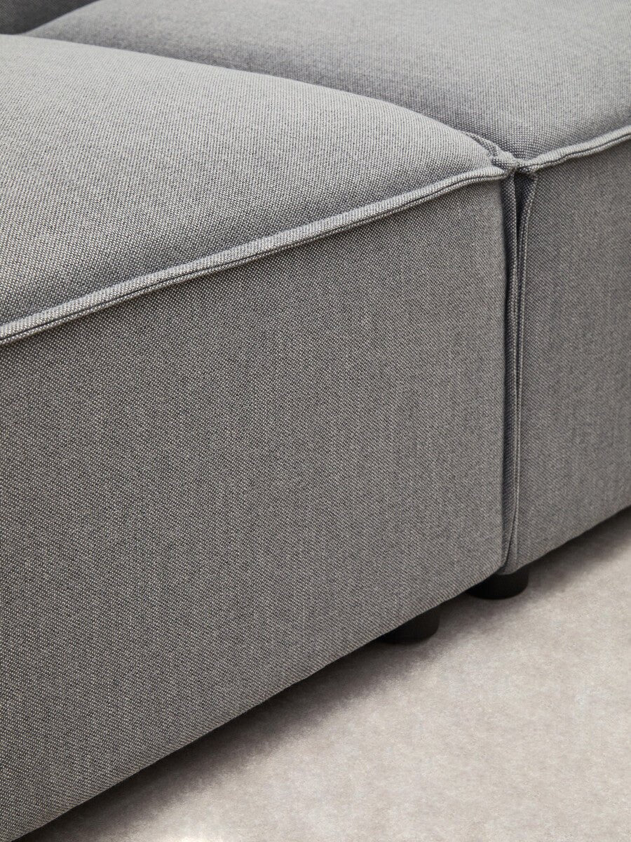 Toulouse Grey Fabric Armless Sofa - Image 22