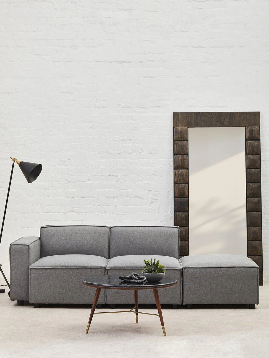 Toulouse Grey Fabric Armless Sofa - Image 25