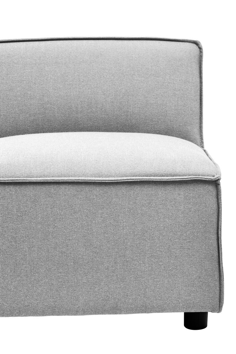 Toulouse Grey Fabric Armless Sofa - Image 27