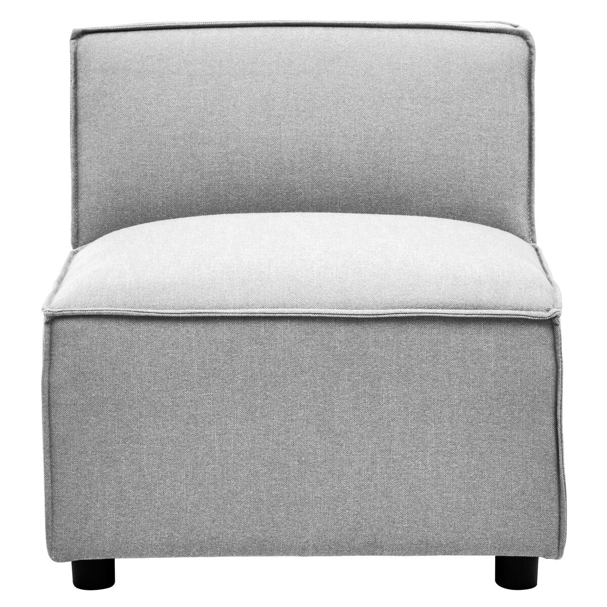 Toulouse Grey Fabric Armless Sofa - Image 6