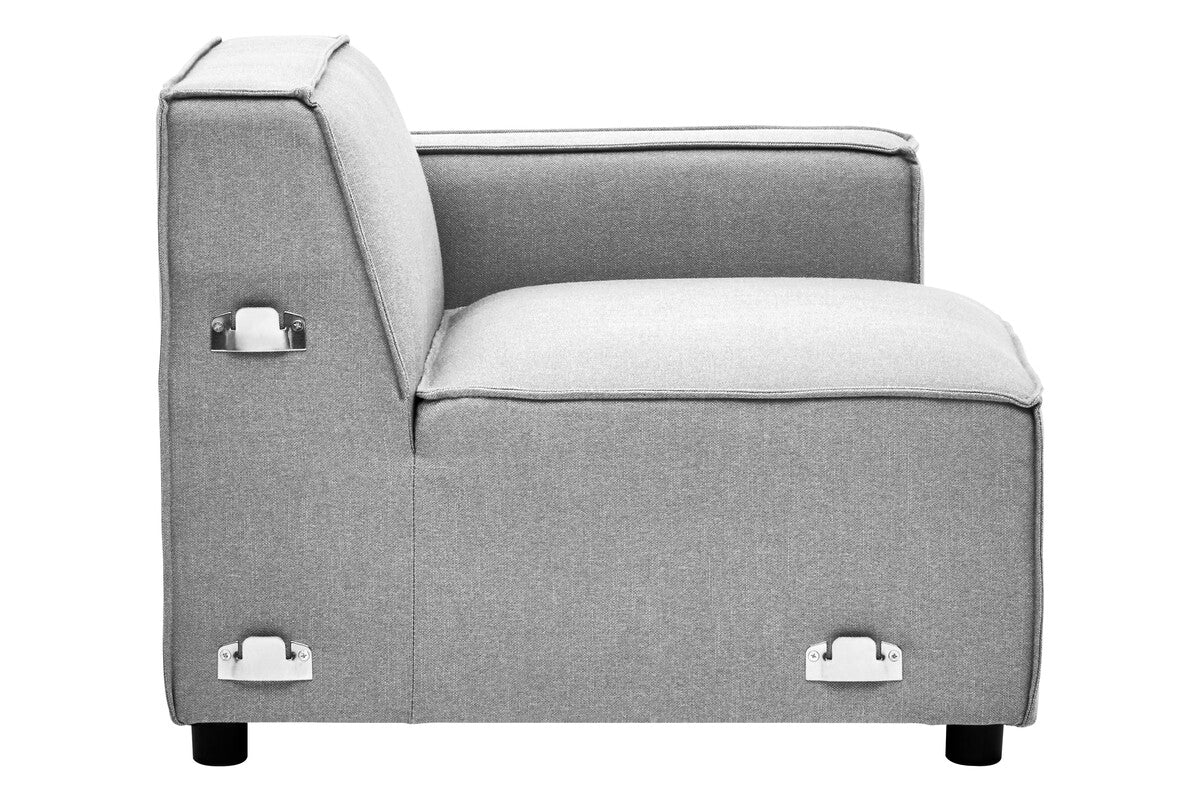 Toulouse Grey Fabric Left Arm Sofa - Image 7