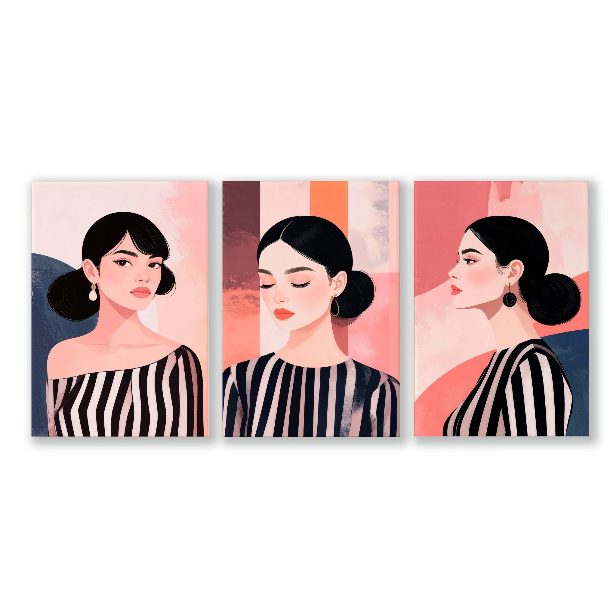 Trendy Wall Art For Bedroom | Set of 3 Bohemian Women Prints - Image 13
