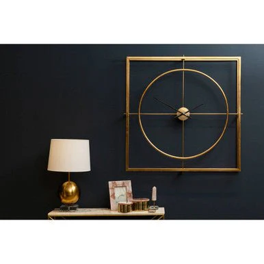 Trinity Gold Finish Metal Wall Clock - Image 6
