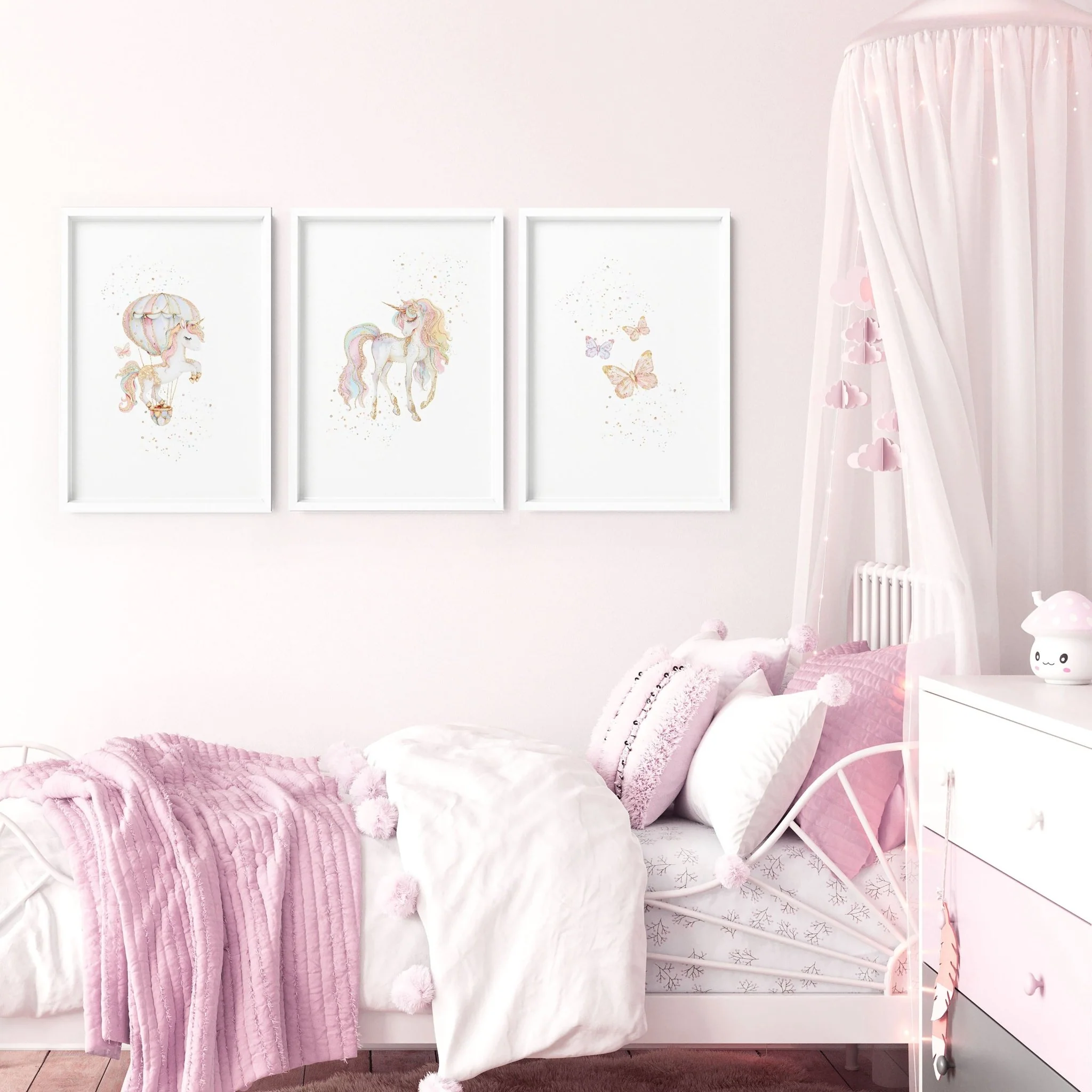 Unicorn Wall Art | Set of 3 wall art prints - Image 3