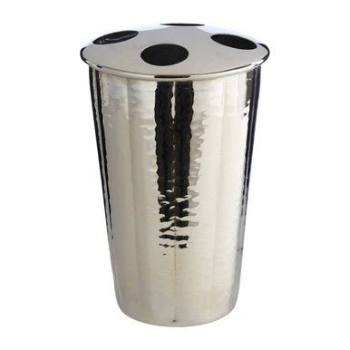Vaco Hammered Bathroom Nickel Finish Toothbrush Holder - Image 5