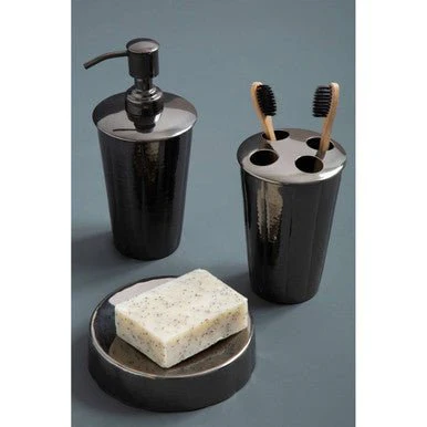 Vaco Hammered Black Nickel Finish Lotion Dispenser - Image 8