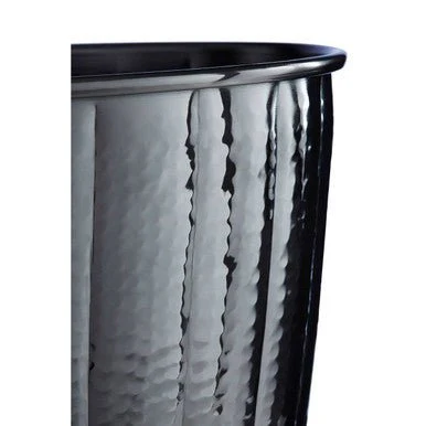 Vaco Hammered Black Nickel Finish Waste Bin - Image 7
