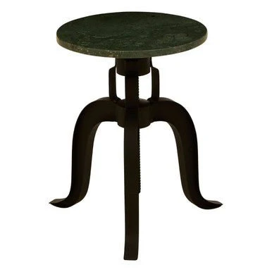 Vasco 3 Leg Bar Stool With Green Marble Top - Image 5