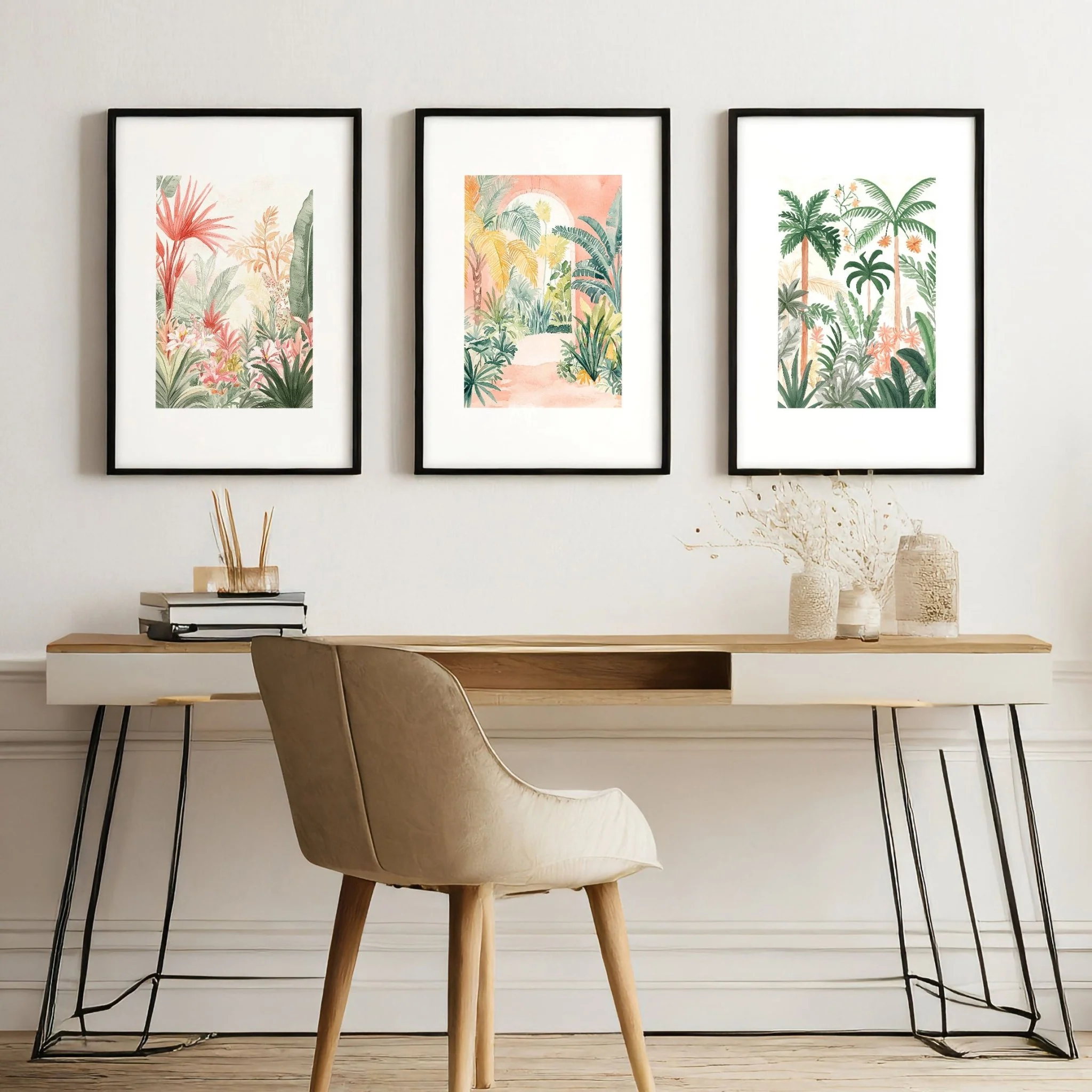 Wall Art Pictures | Set of 3 Beach Decor Wall art Prints - Image 2