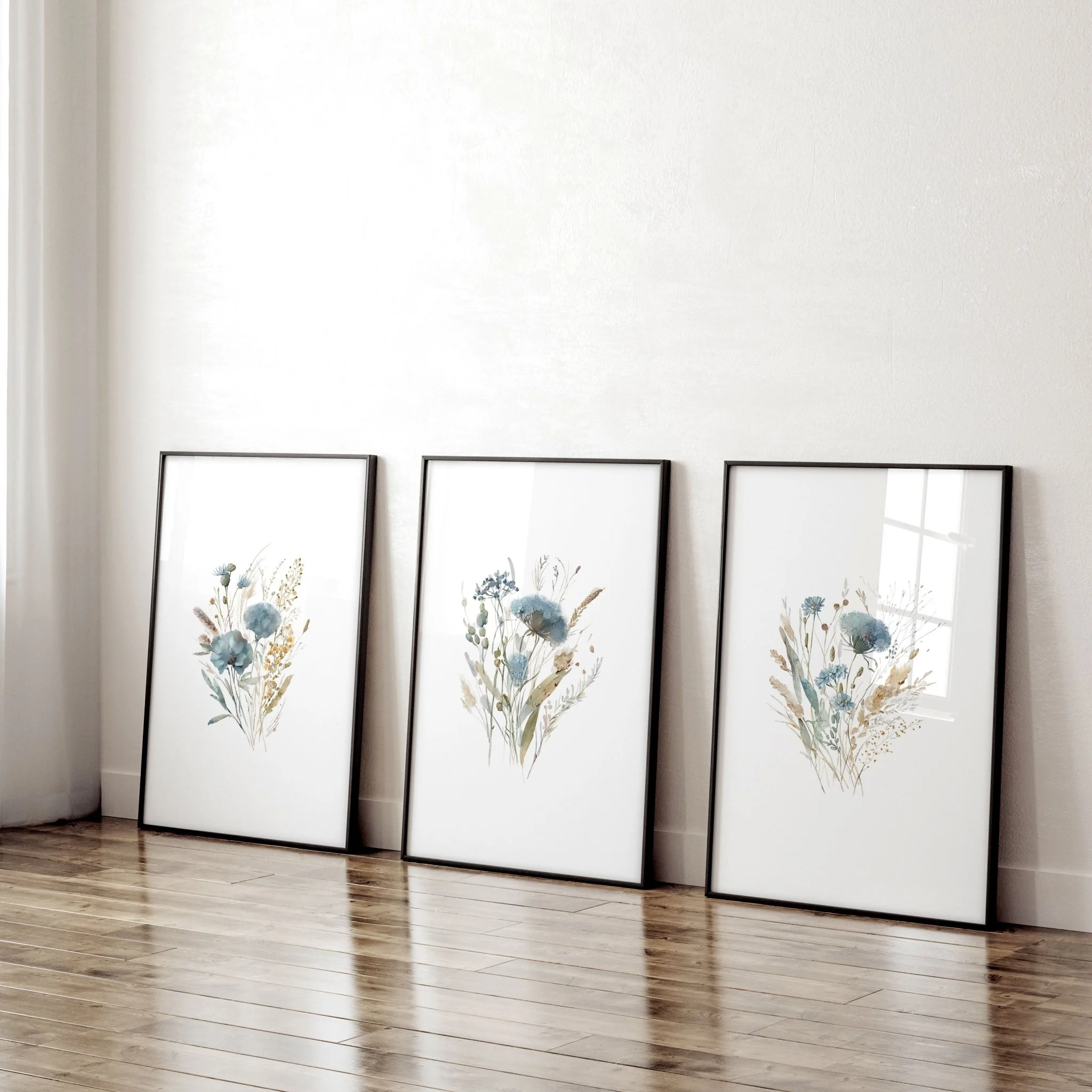 Wall Art Sets | Set of 3 Botanical Wall art Prints - Image 3