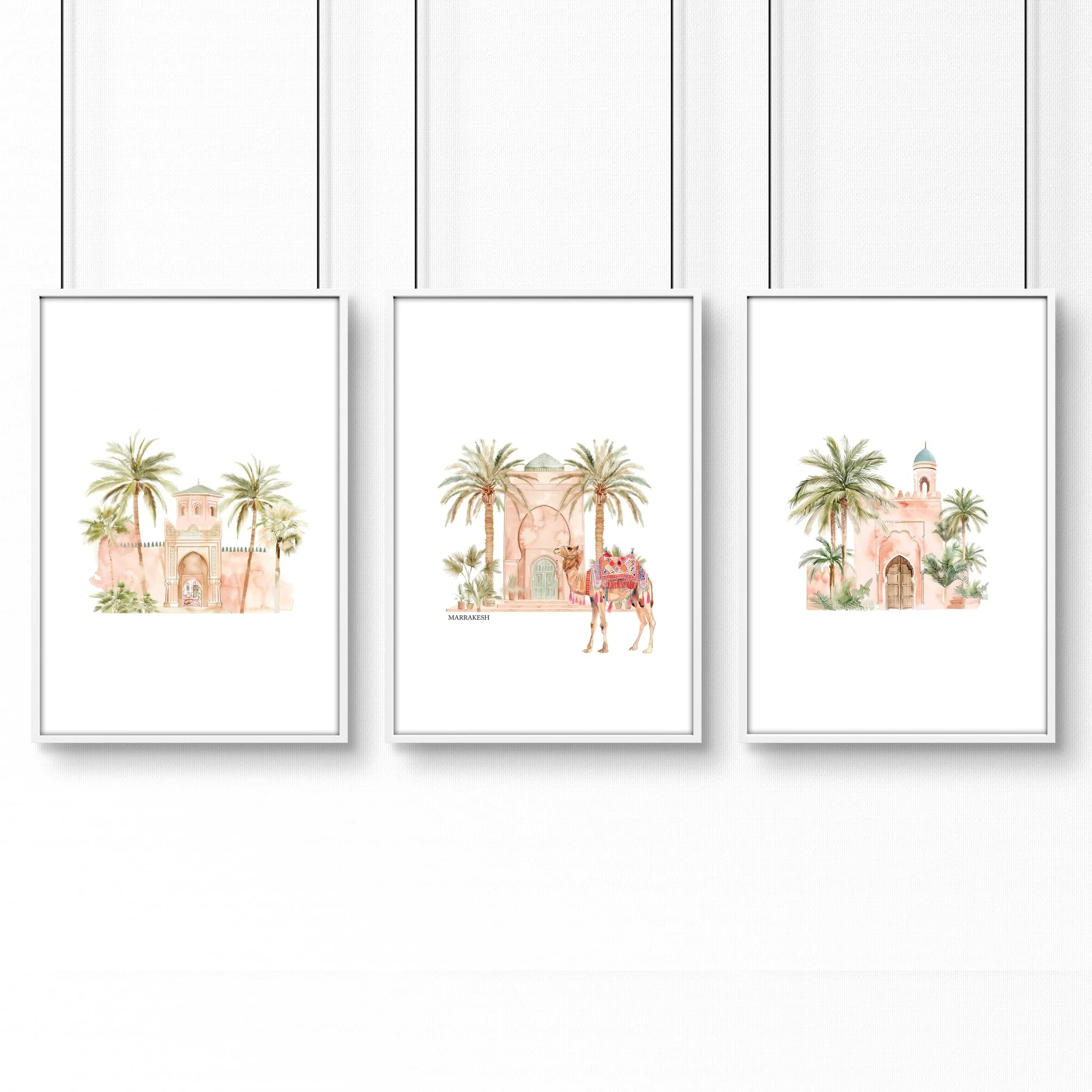 Wall Picture With Frame | Set of 3 Moroccan Wall art Prints - Image 11