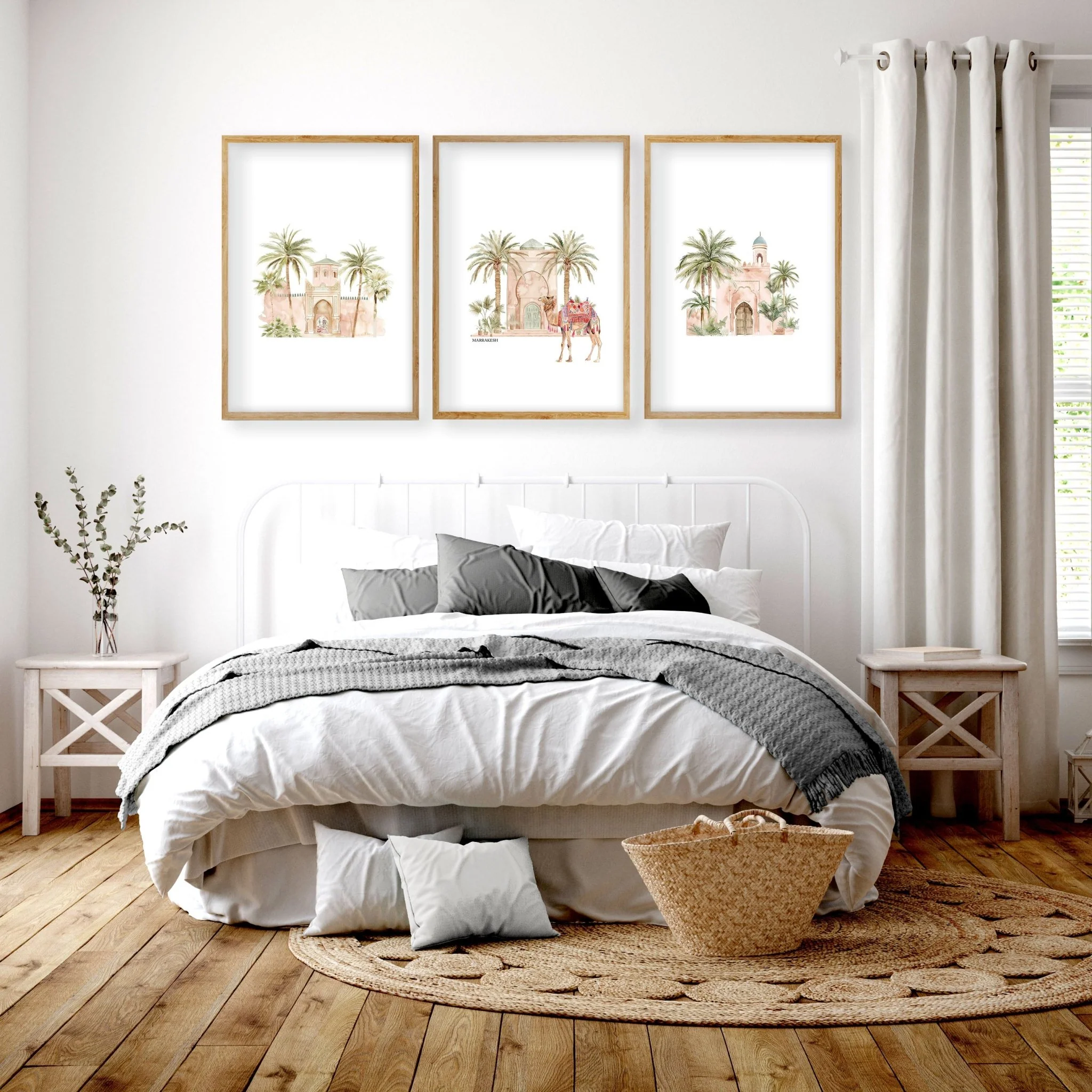Wall Picture With Frame | Set of 3 Moroccan Wall art Prints - Image 3