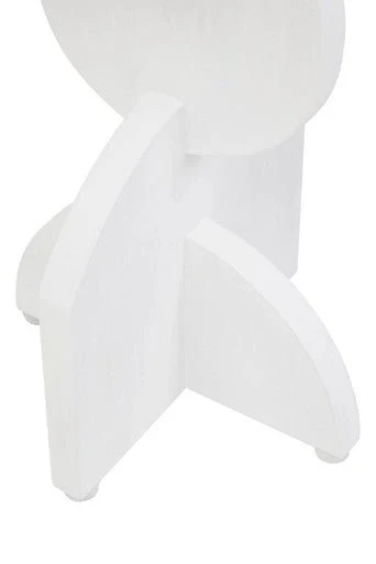 Walsa Whitewash Mango Wood Abstract Side Table - Image 13