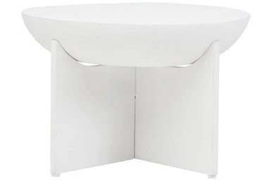 Walsa Whitewash Mango Wood Round Coffee Table - Image 11