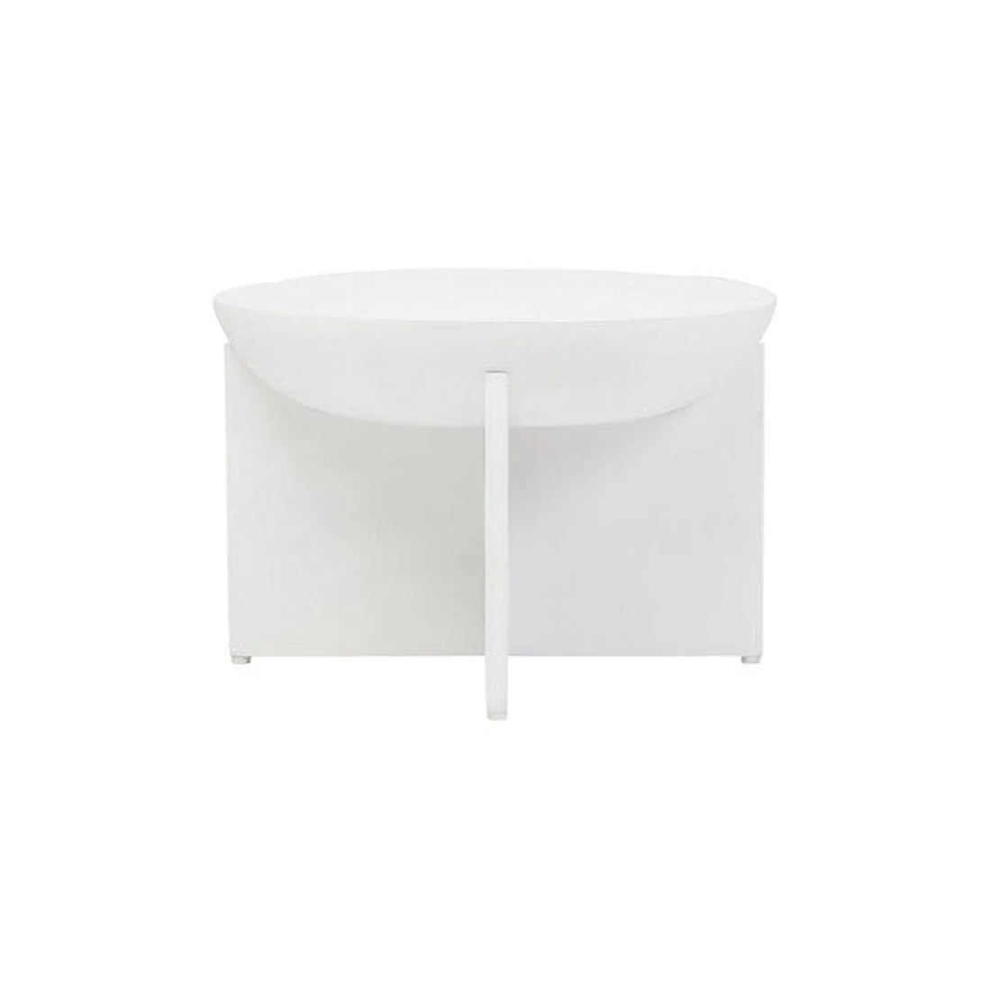 Walsa Whitewash Mango Wood Round Coffee Table - Image 5