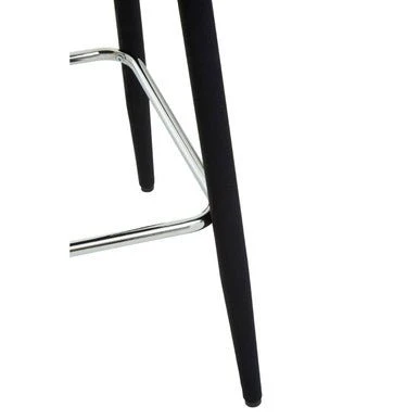 Warren Black Velvet Bar Chair - Image 15