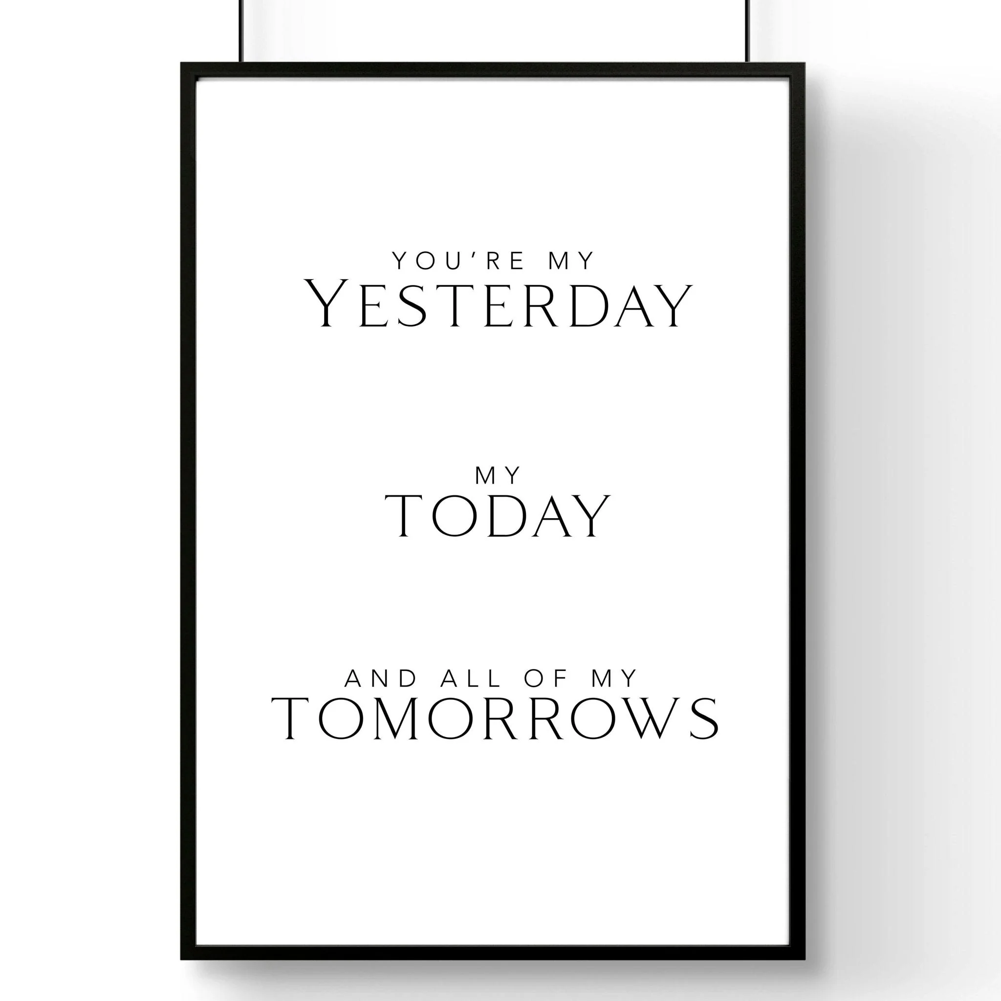 You will forever be my always wall art print - Image 11
