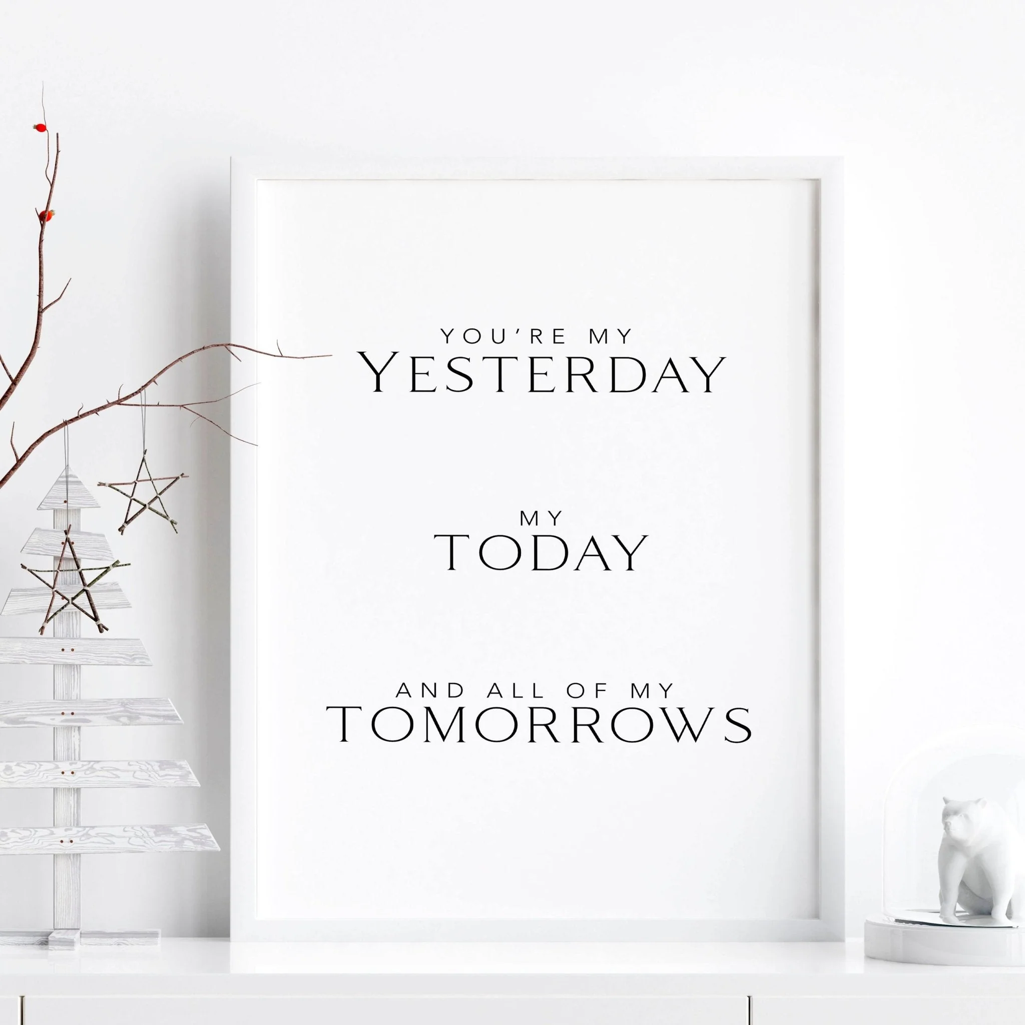 You will forever be my always wall art print - Image 2