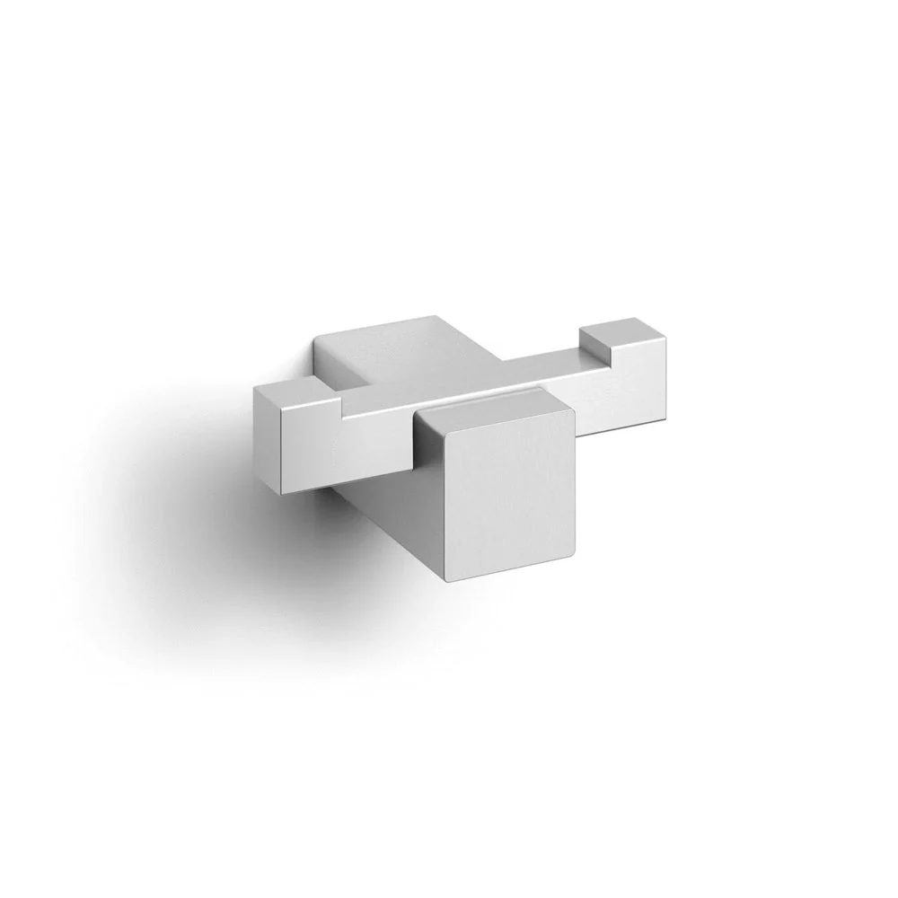 Carvo Brushed Stainless Steel Double Towel/Robe Hook 40484 - Image 3