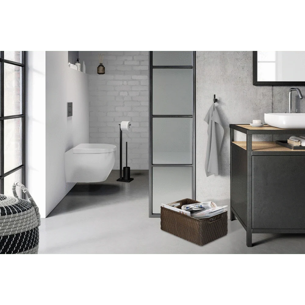 Carvo Powder Coated Black Stainless Steel Toilet Butler 40508 - Image 3